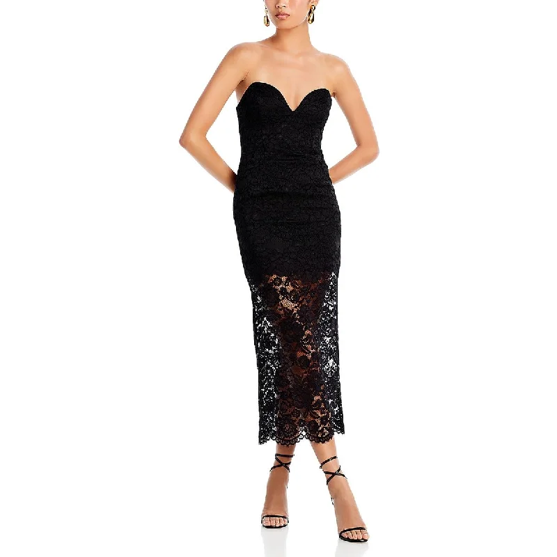 Bardot Womens Artemis Lace Midi Cocktail And Party Dress