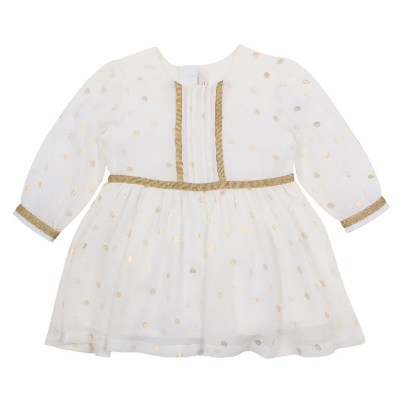 Bebe Sparkle Gold Spot Party Dress