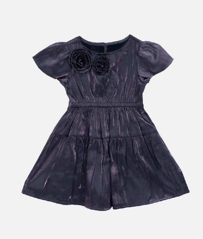 Deep Purple Rose Party Dress