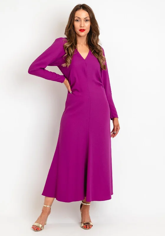 Exquise Ruched Waist A-Line Maxi Dress, Orchid