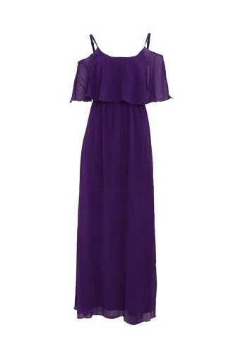 Girls On Film Womens/Ladies Motion Cold Shoulder Maxi Dress