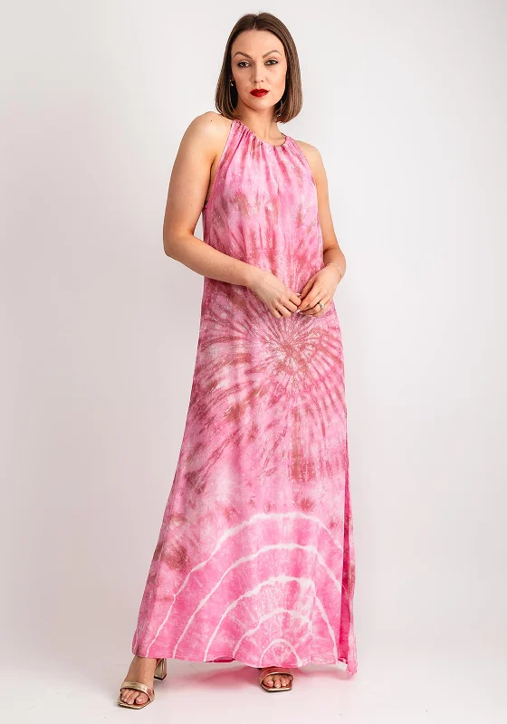 Nu Denmark Usiana Tie Dye Maxi Dress, Pink