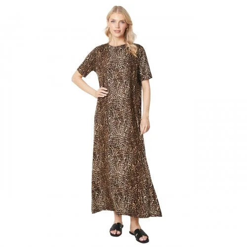 Principles Womens/Ladies Animal Print Jersey Split Hem Maxi Dress