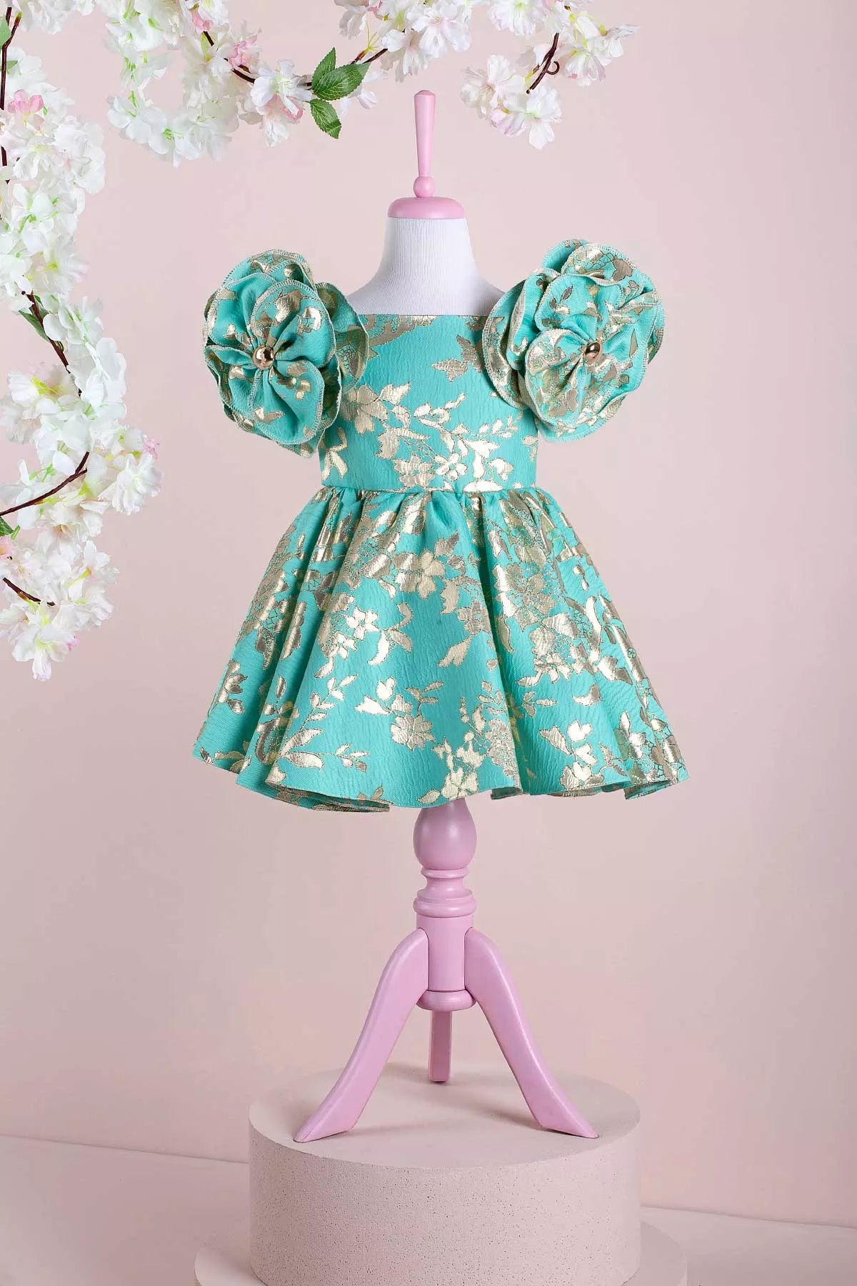 Rosa Green Party Dress