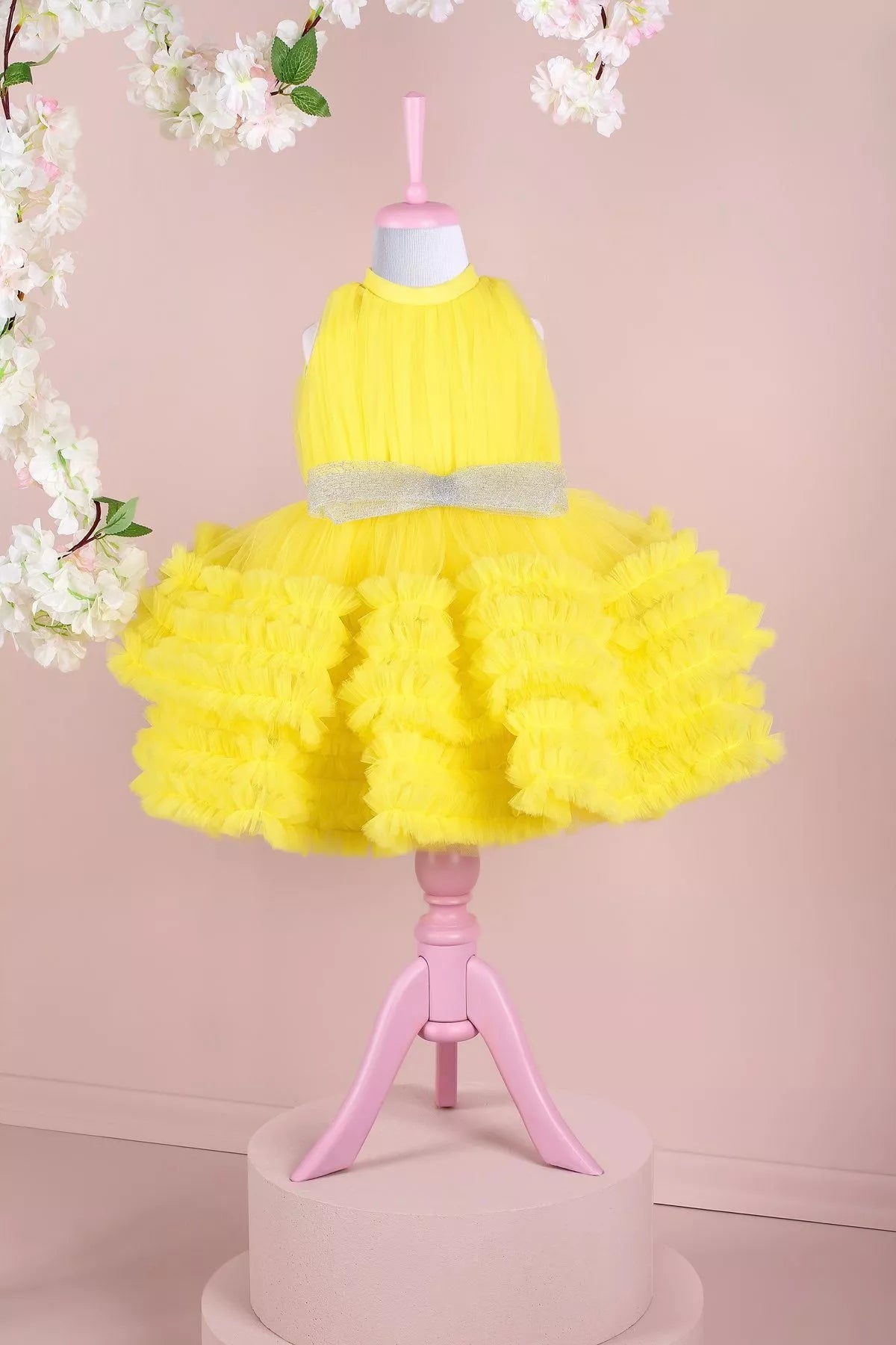 Vanessa Yellow Party Dress