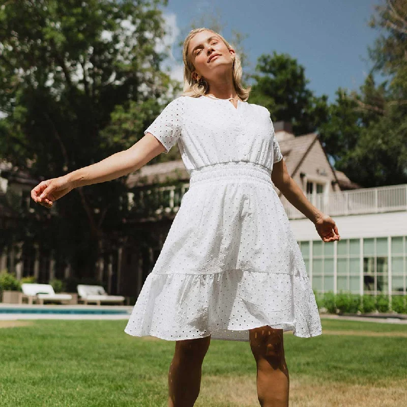 Tea Party Dress, White