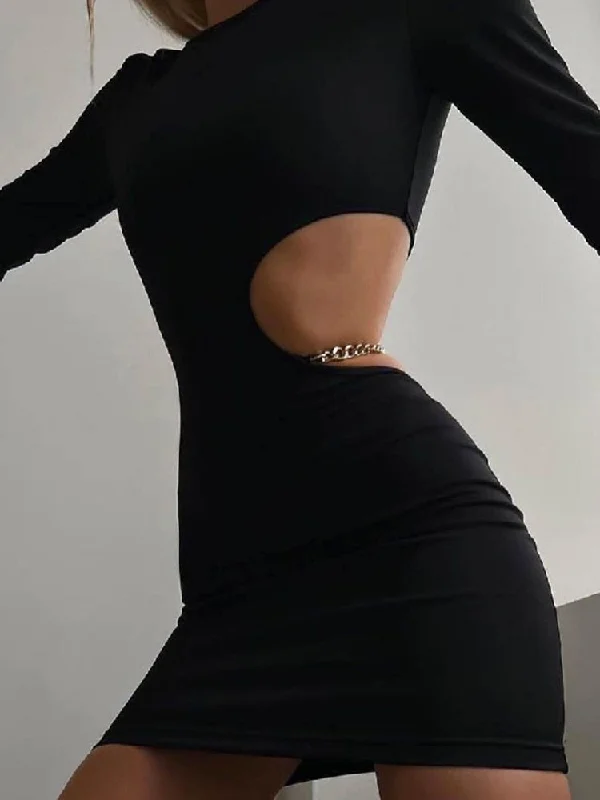 Fashion Long Sleeve Bodycon Dress