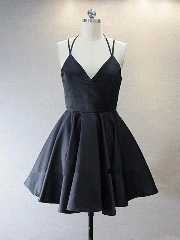 Grab It Now A Live V Neck Backless Short Black Prom Dress, Short Black Homecoming Dress, Graduation Dress, Formal Dress Grab It Now A Live V Neck Backless Short Black Prom Dress, Short Black Homecoming Dress, Graduation Dress, Formal Dress
