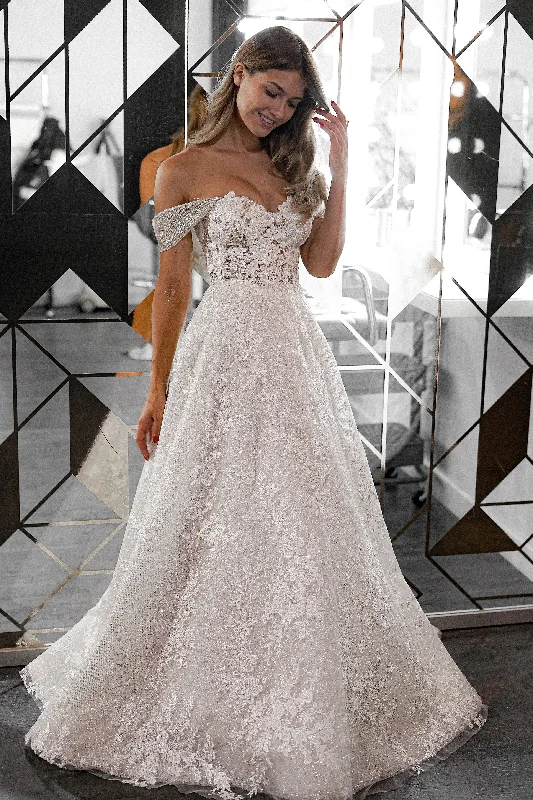 A-line Lace Wedding Dress Divon