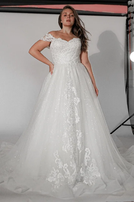 Lace Light ivory Wedding Dress Ivia