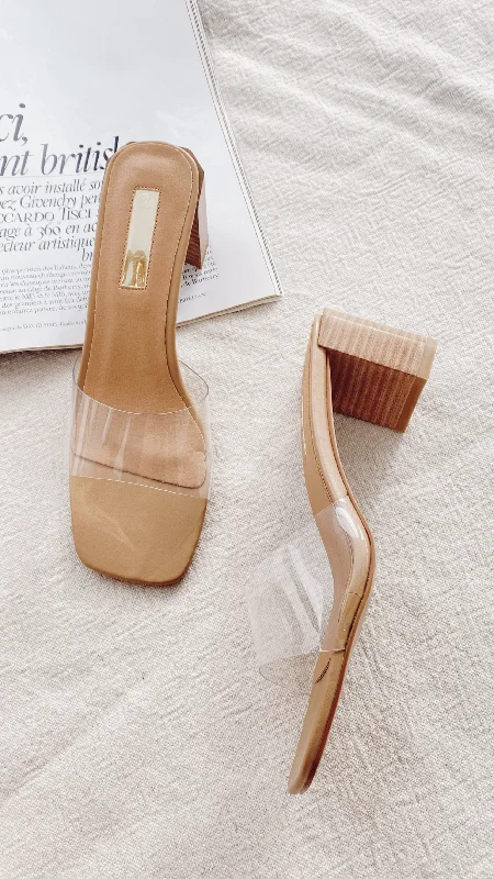 Lucy Heel - Clay/Clear