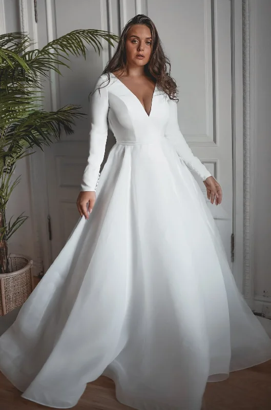 Plus Size Organza Wedding Dress Tayra