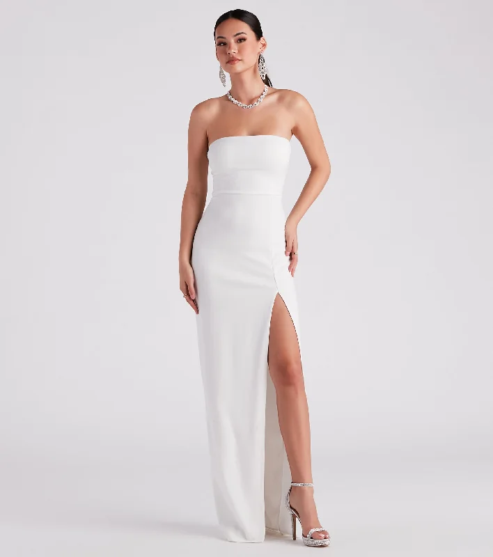 Whittney Formal Crepe A-Line Dress